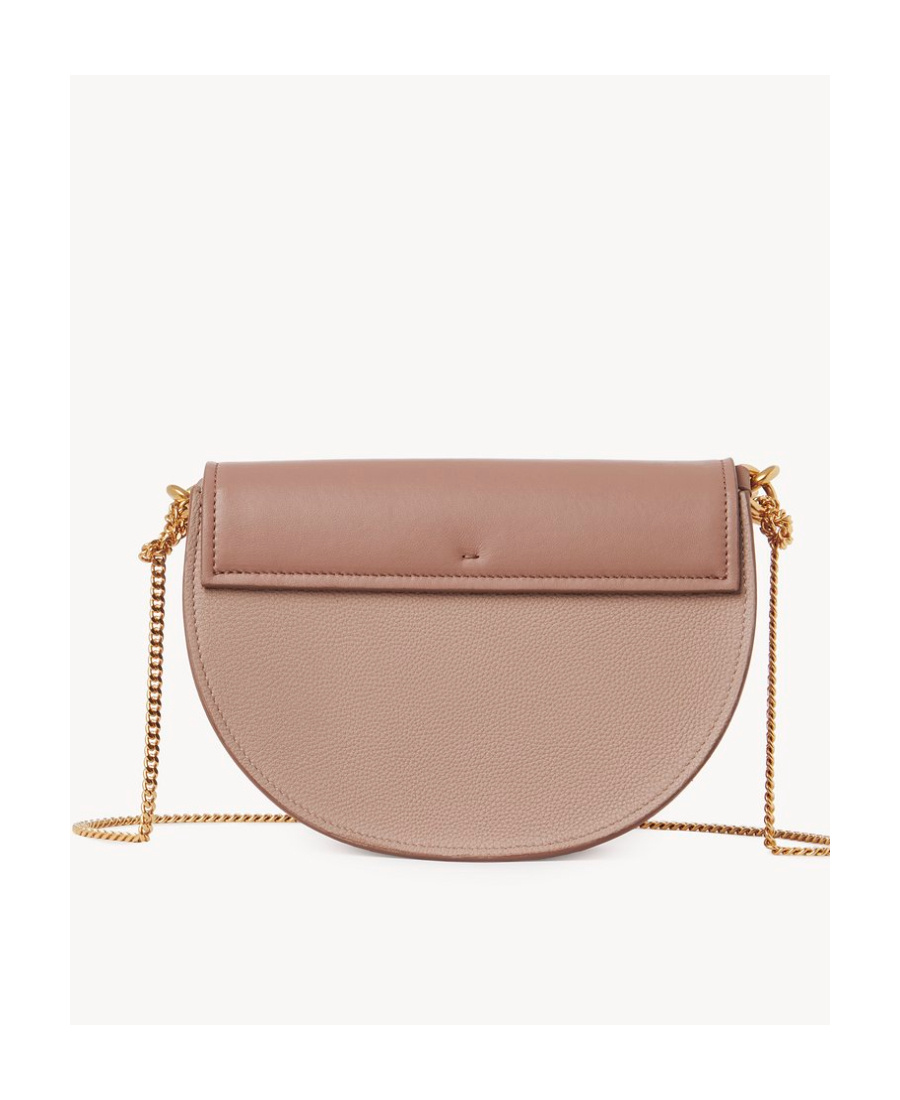Chloé Marcie Chain Flap Top Handle Bag In Nude