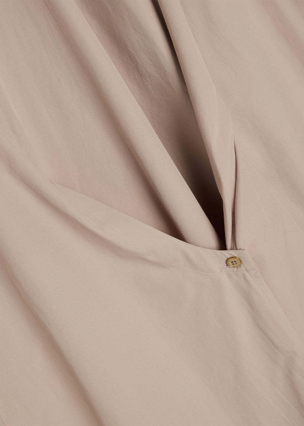 Shop Lemaire Wrap-design Mid-length Shirt Dress In Nude