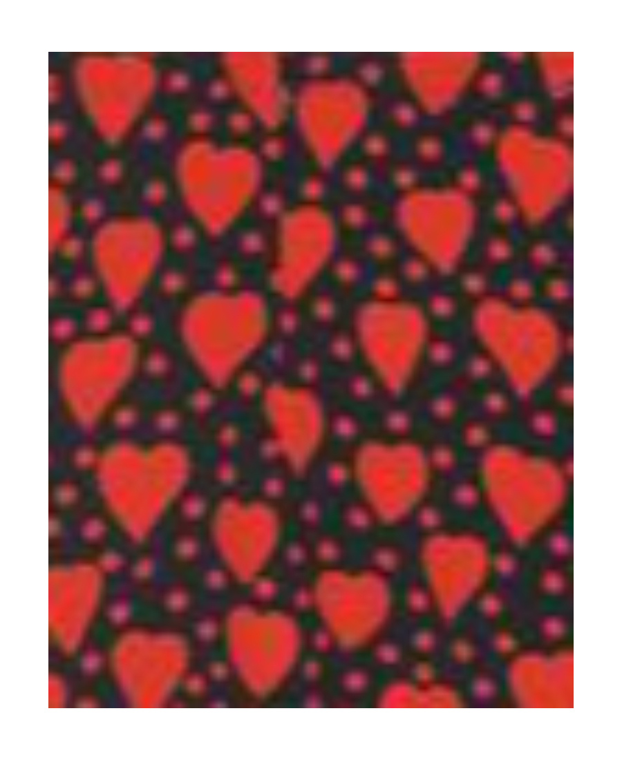 Saint Laurent Heart-print Mini Skirt In Red