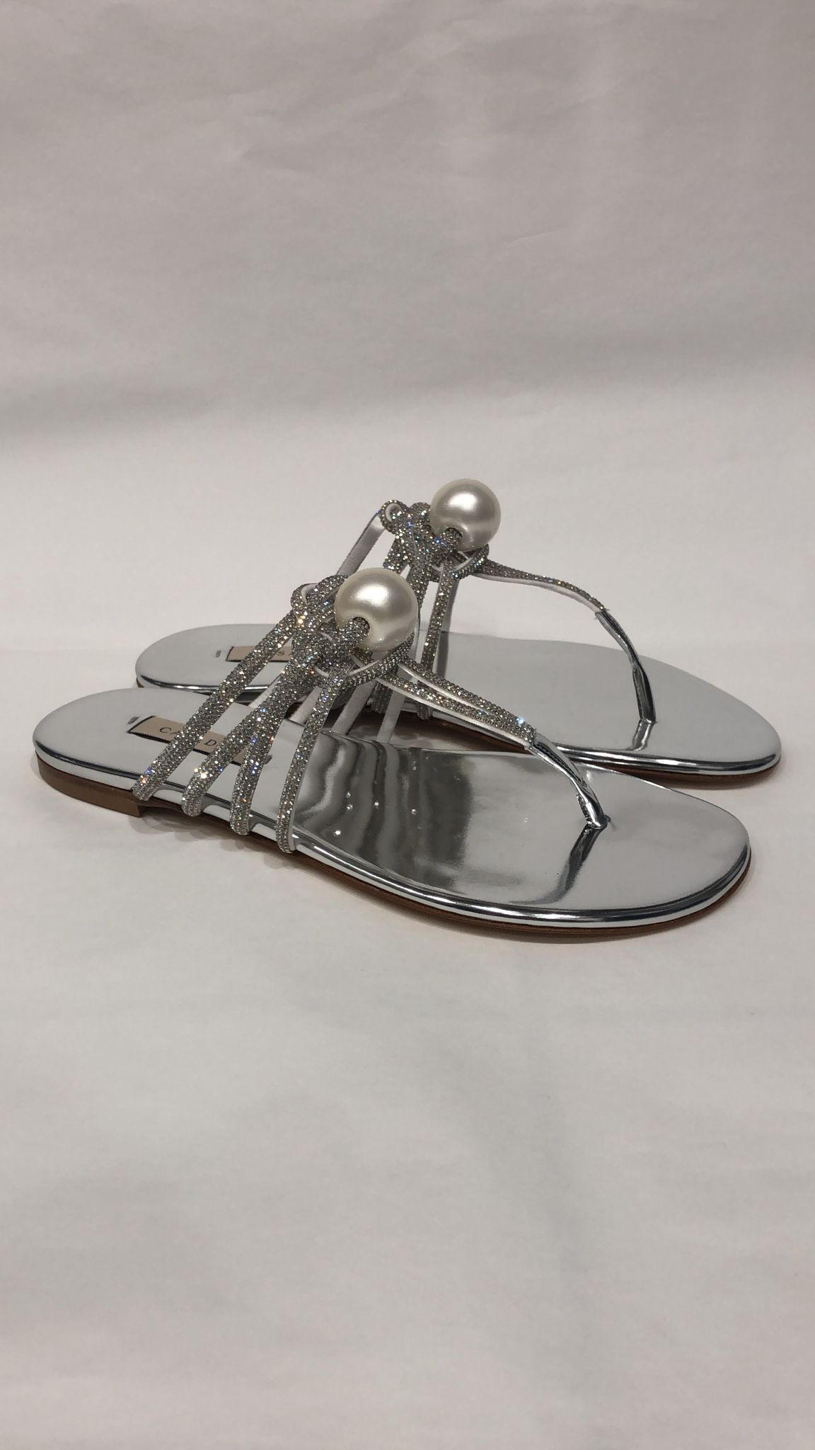 Casadei Round-toed Slippers In Gray
