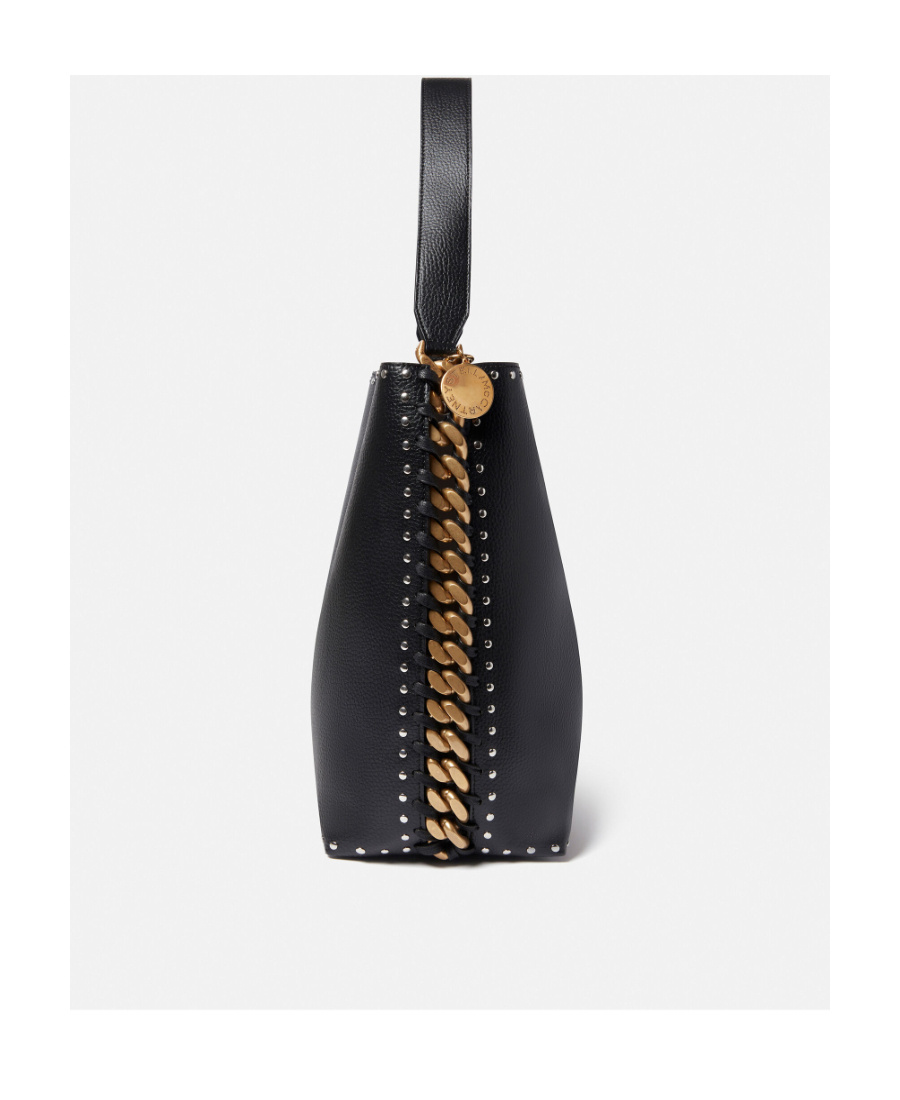 Stella Mccartney Frayme Stud-embellished Tote Bag In Black