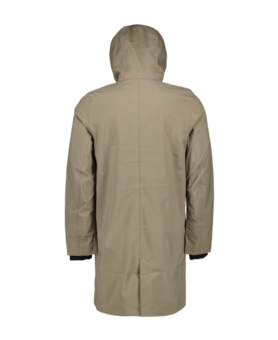 K-way Hooded Long-sleeved Coat In Gray