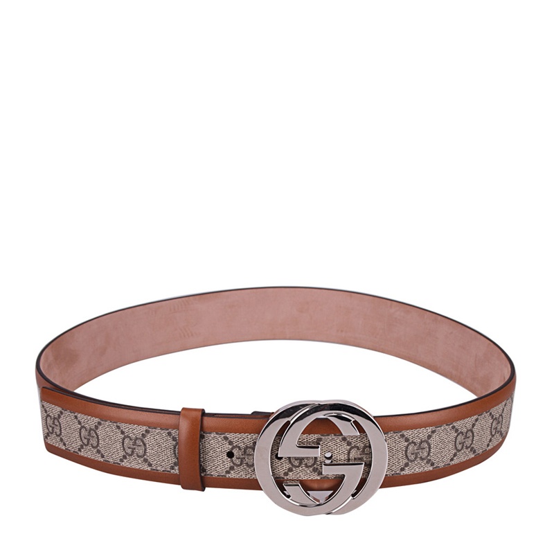 Gucci Printed Double G Belt In Multicolor