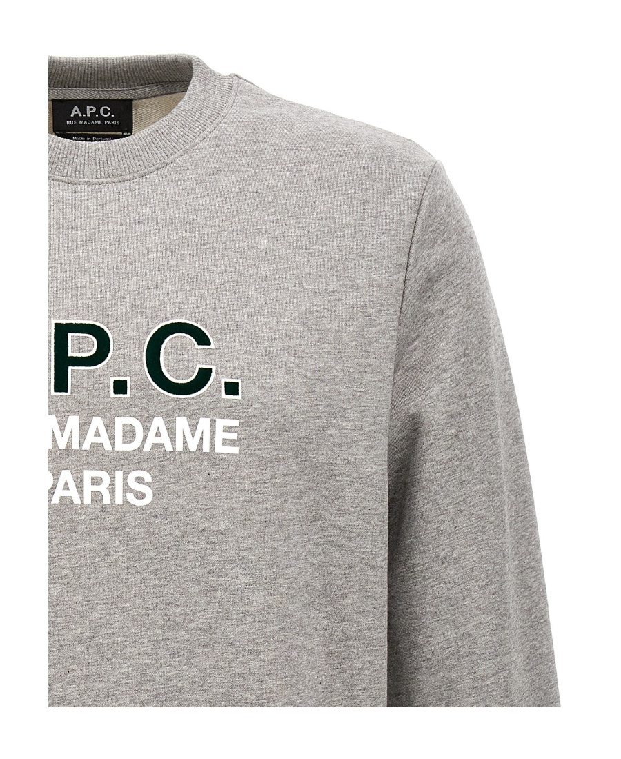 Apc A.p.c. Sweatshirt With Logo In Gray