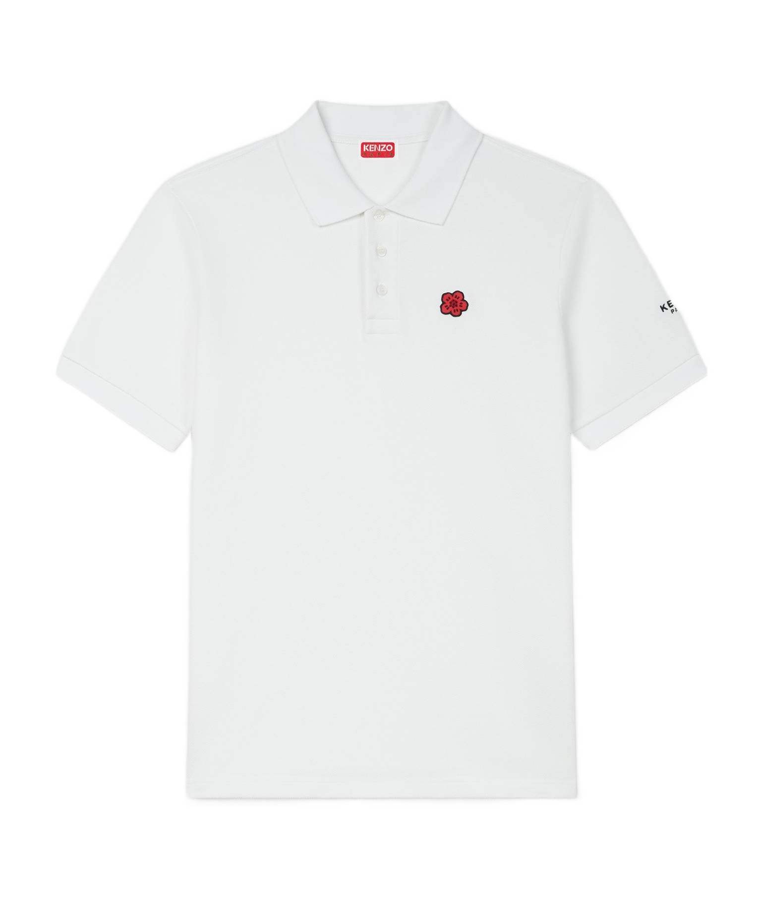 Kenzo "boke Flower" Polo Shirt In White