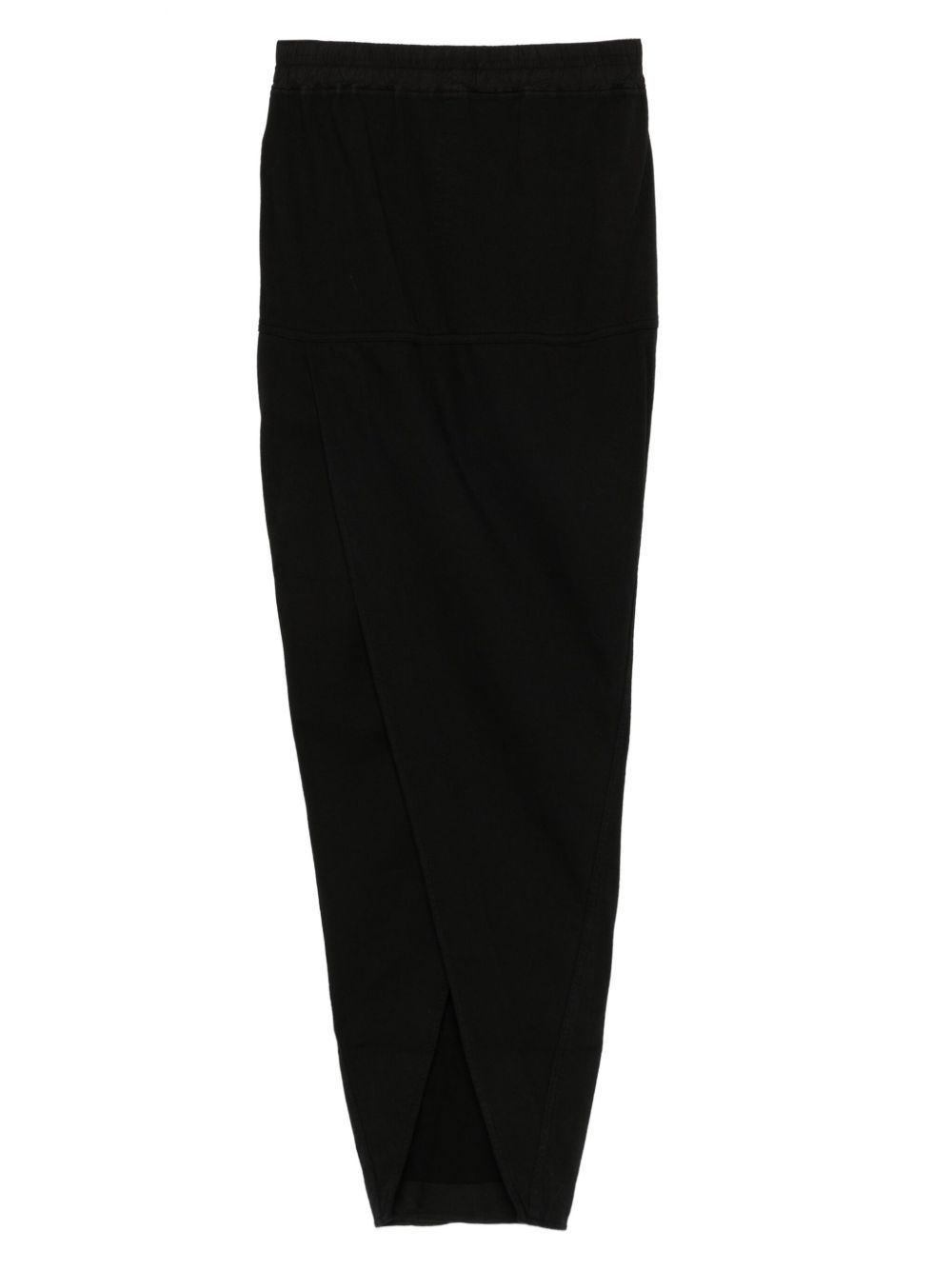 Rick Owens Drkshdw Pillar Drawstring-waist Maxi Skirt In Black