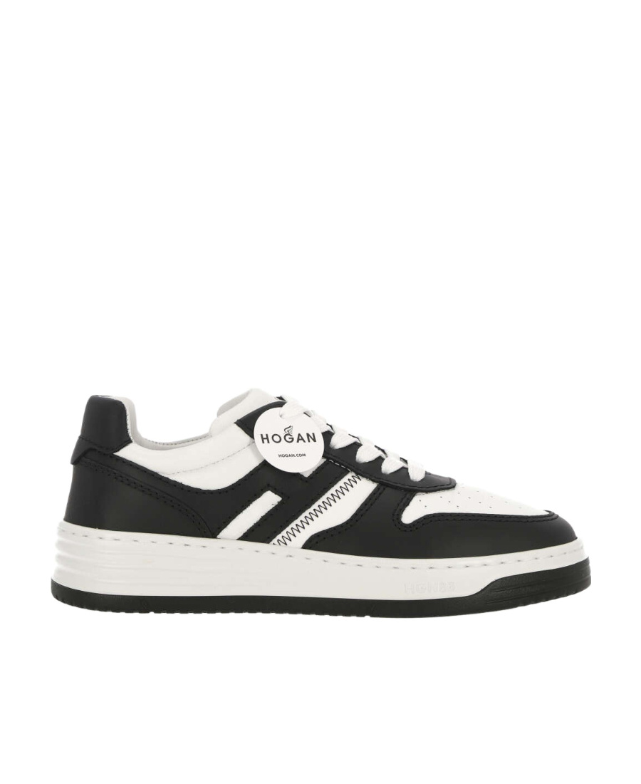Hogan H630 Sneakers With Rubber Sole And Perforated Detailing In Black