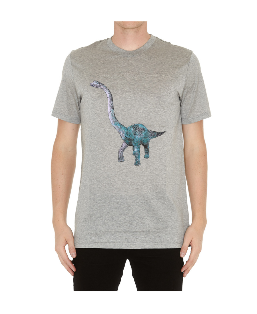 Lanvin Round-necked T-shirt In Gray