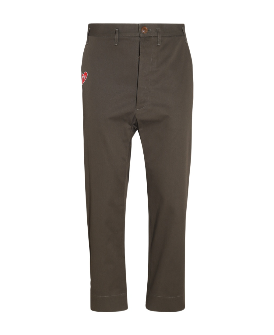 Vivienne Westwood Logo Casual Pants In Brown