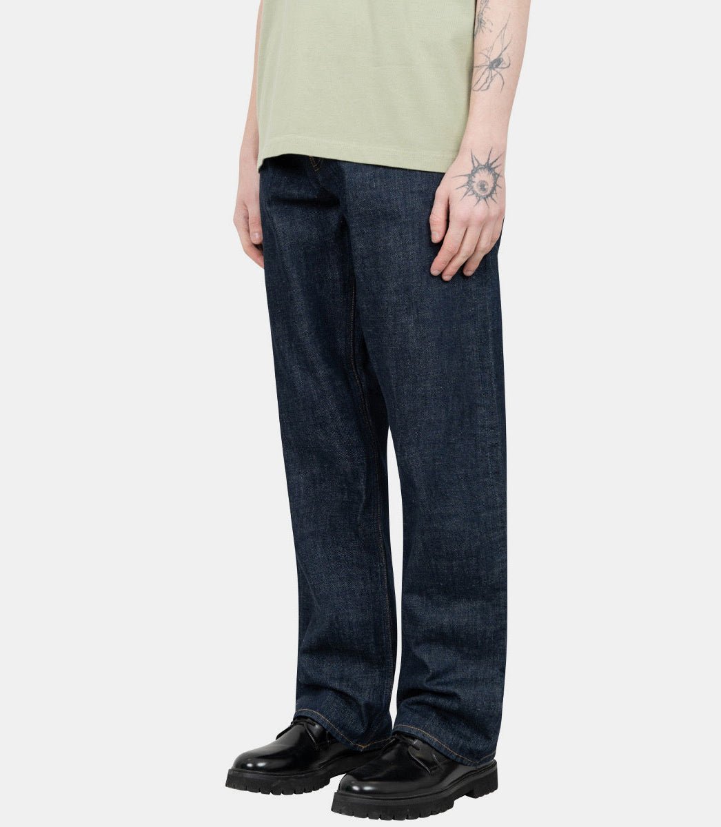 Sunflower Belt Loop Denim Trousers In Blue