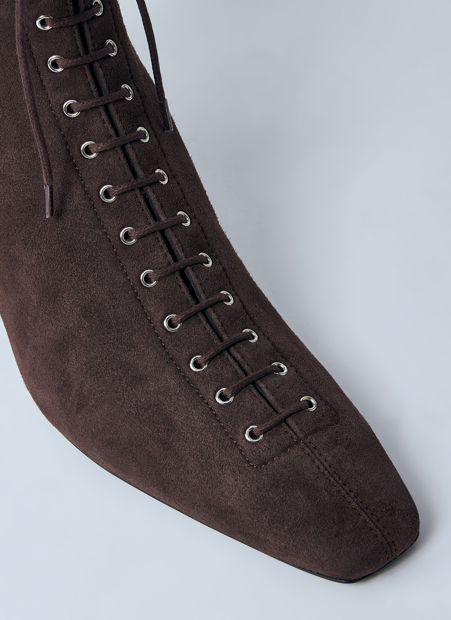 Totême Toteme Women Suede Lace-up Boots In Brown