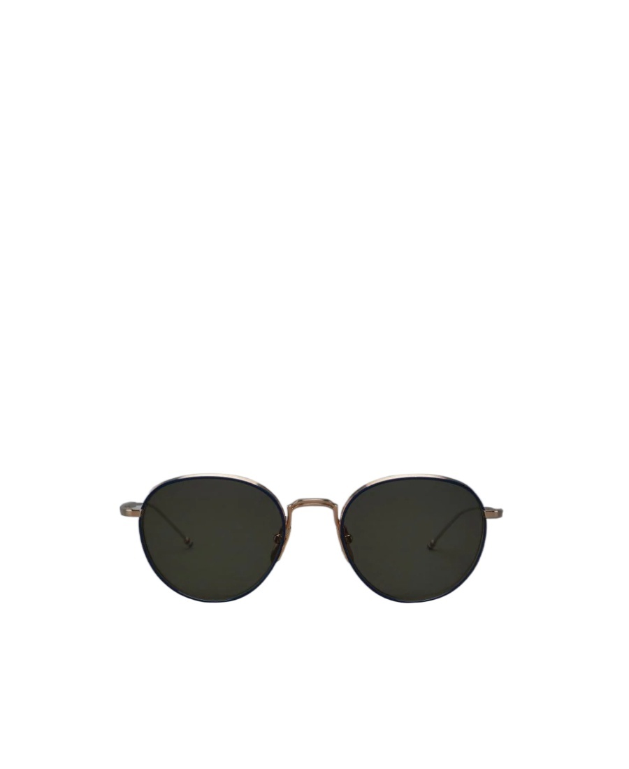 Thom Browne Eyewear Round Framed Sunglasses In Black