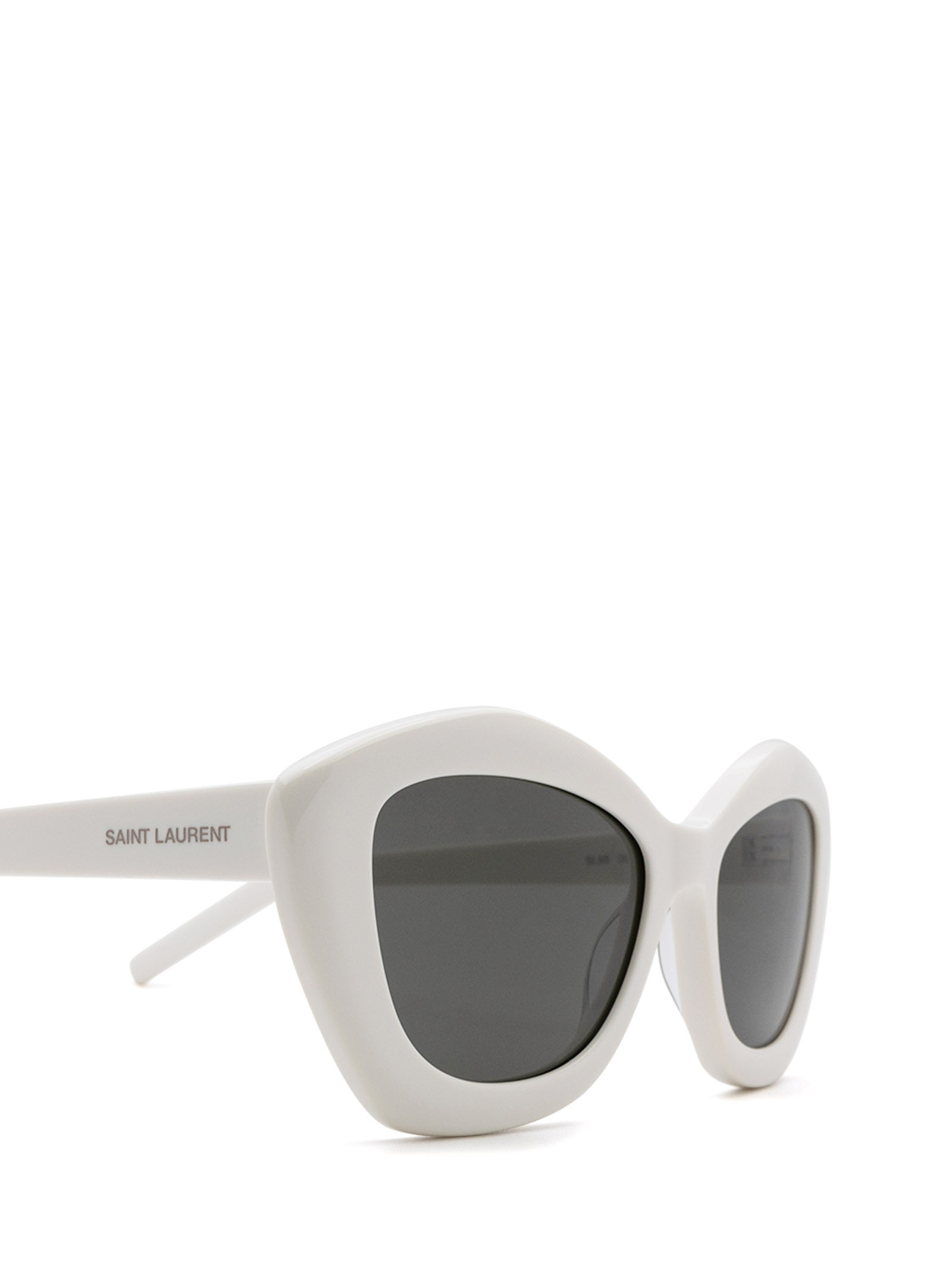 Saint Laurent Sl68 Cat-eye Frame Sunglasses In White