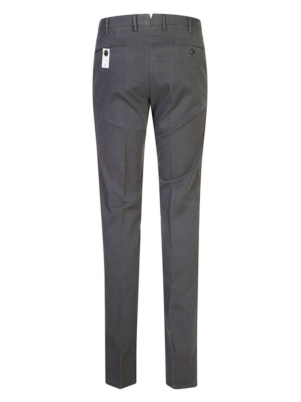 Pt01 Slim-cut Chinos In Gray