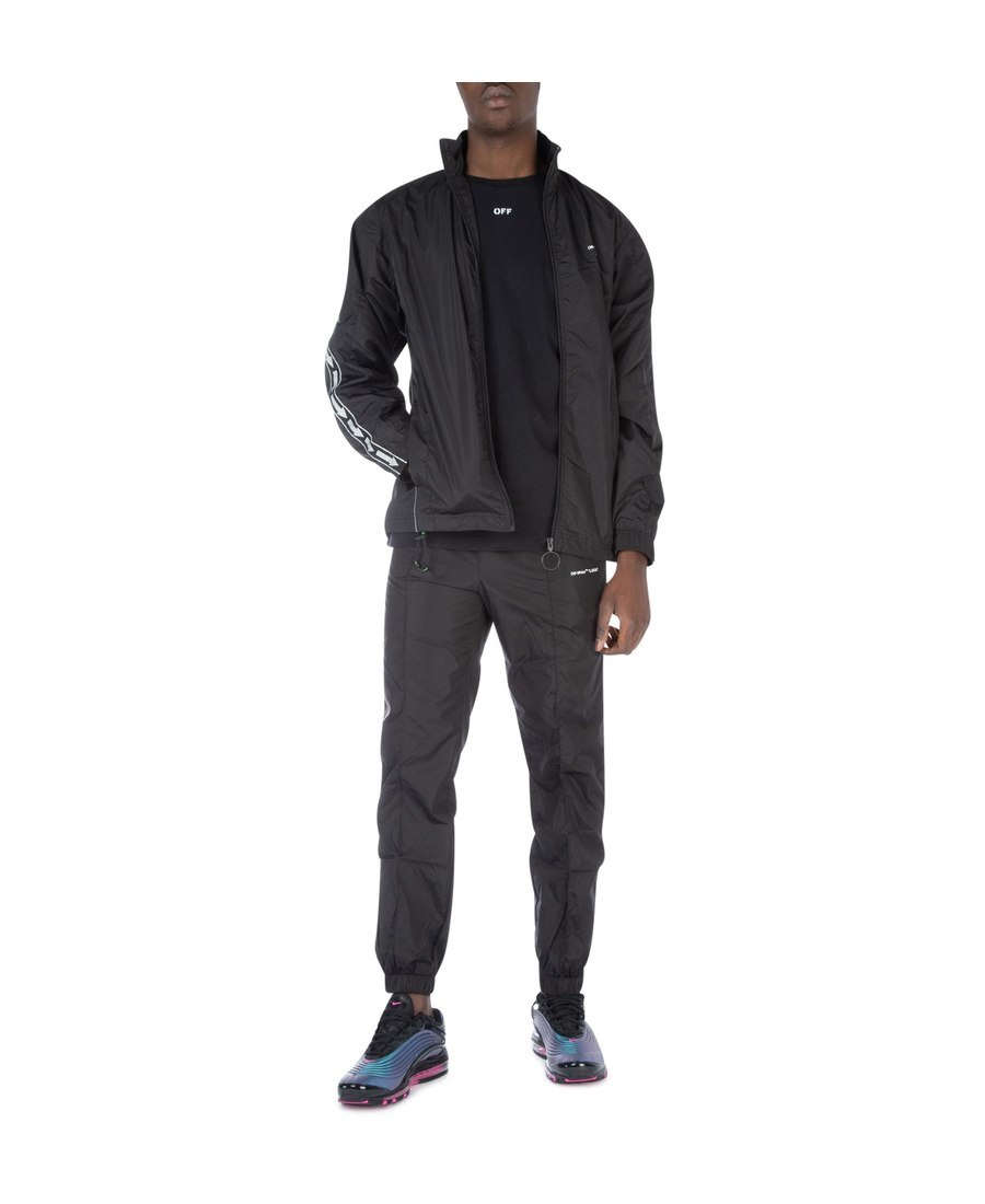 Off-white Black Zipper Jacket In Black