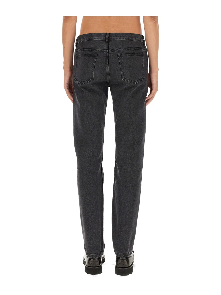 Apc A.p.c. Mens Martin Stonewashed Black Denim Jeans In Black