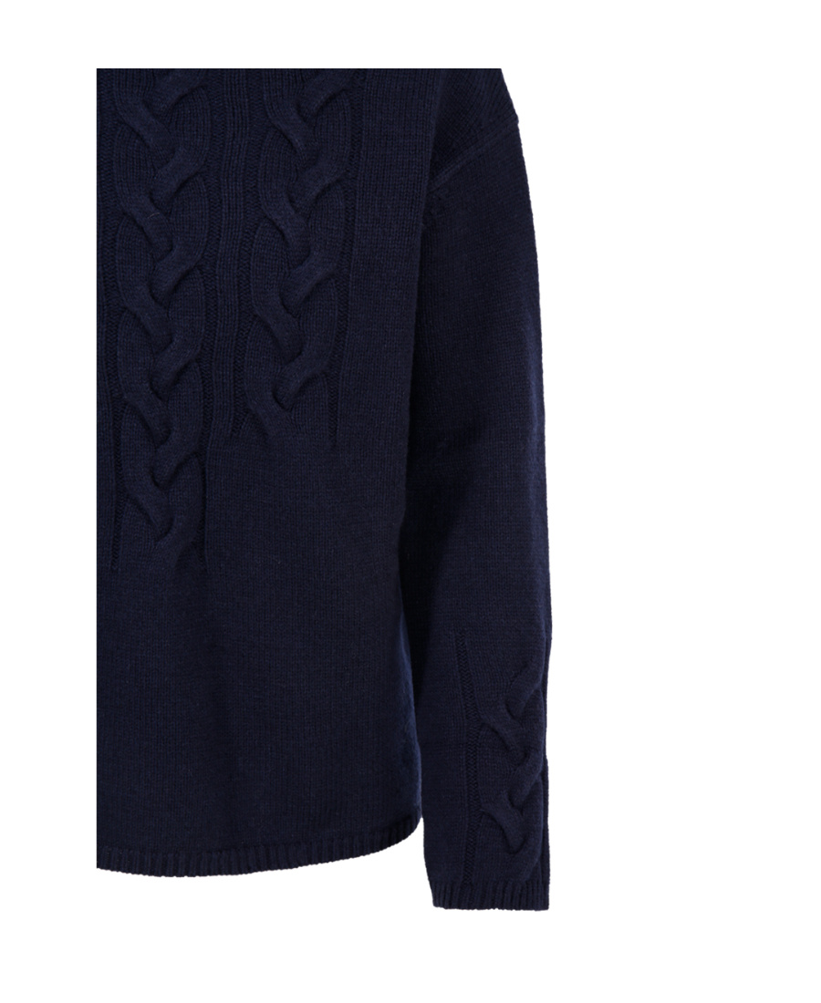 Max Mara High-neck Long-sleeved Sweater In Black