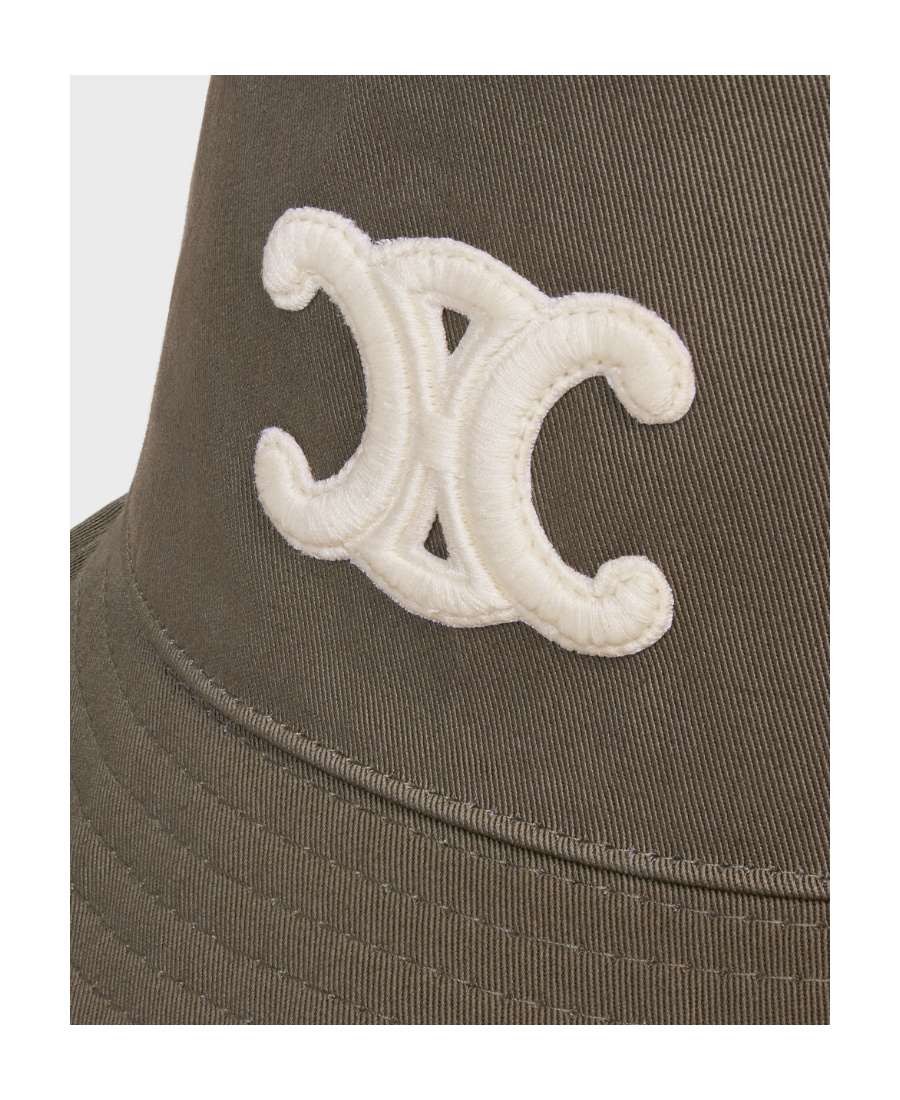 Celine Triomphe Bucket Hat In Cotton