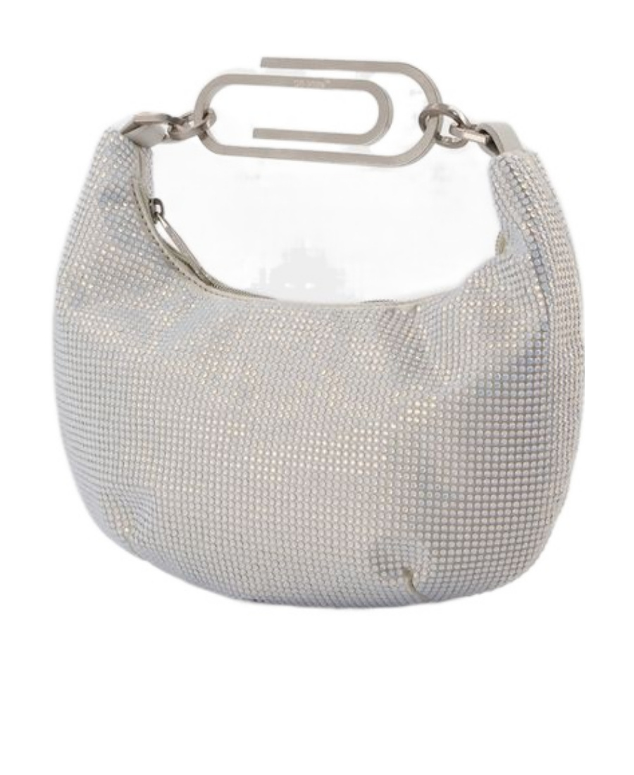 Off-white Sequinned Mini Bag In Gray
