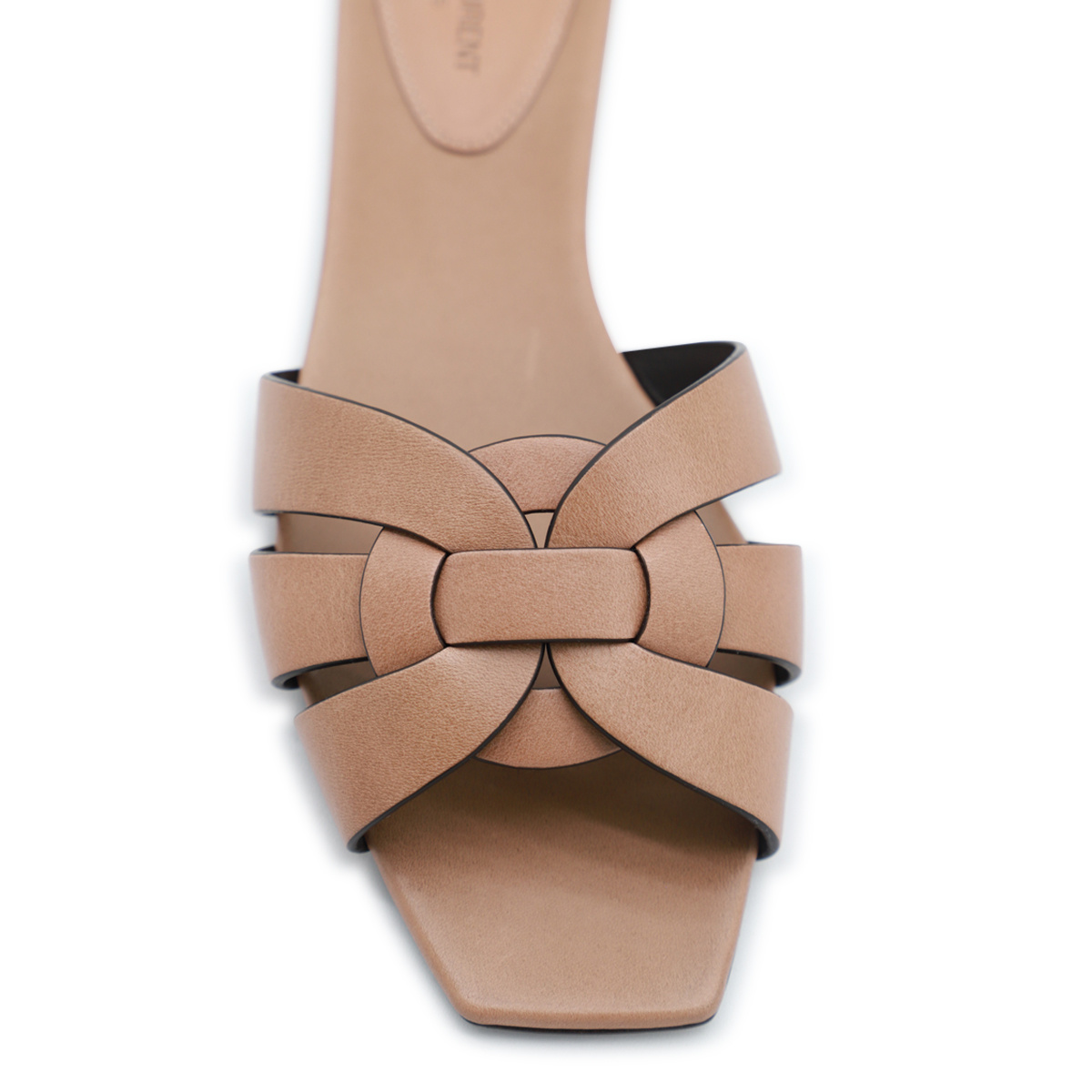 Shop Saint Laurent Tribute Sandals In Nude