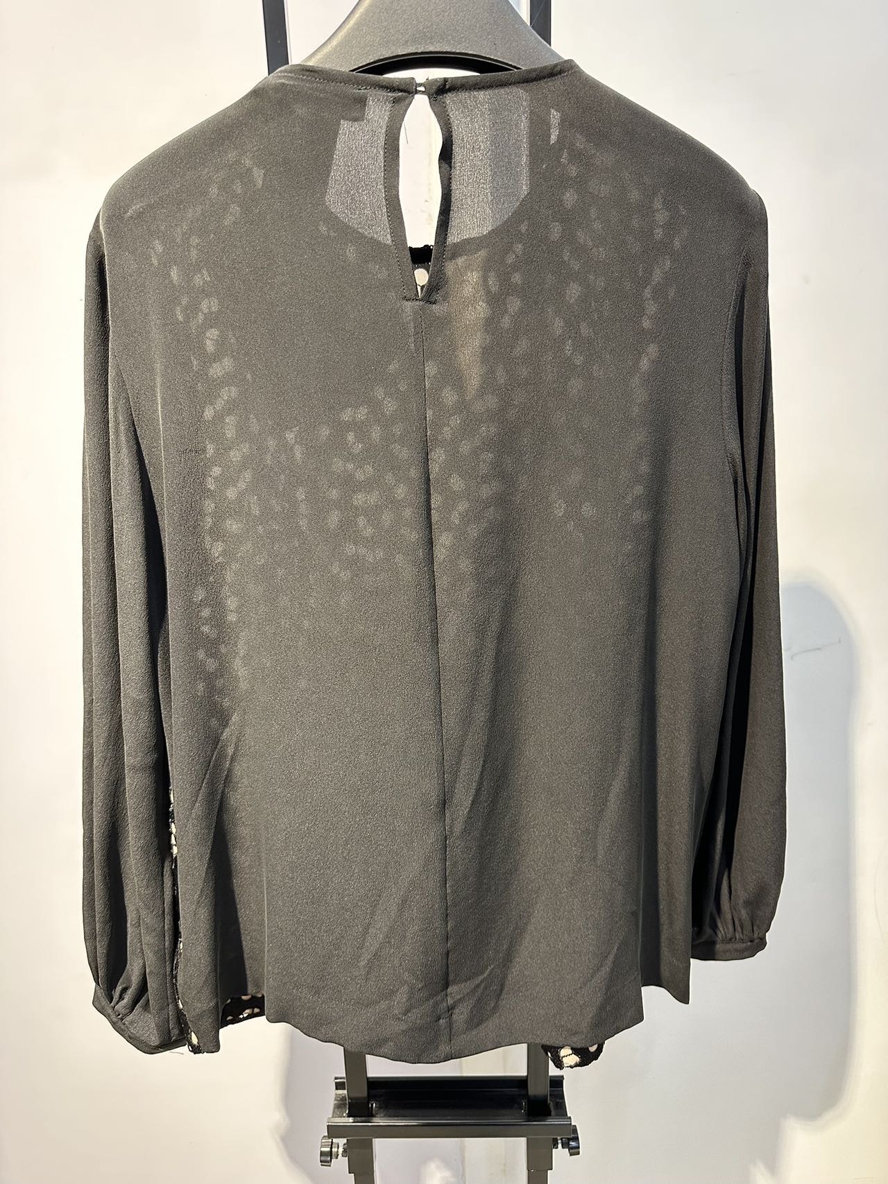 Max Mara Long-sleeved Blouse In Black