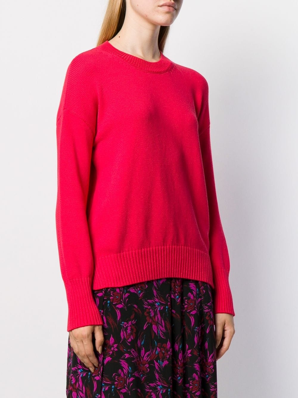 Kenzo Logo Knit Jumper In Red