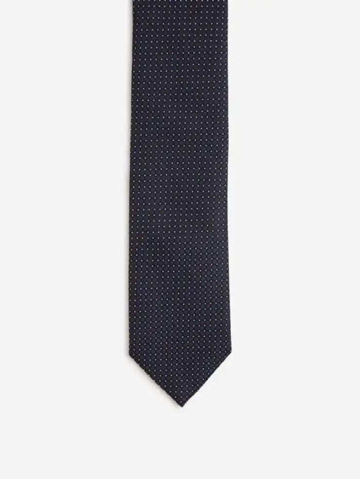 Zegna Pattern Jacquard Pointed-tip Tie In Blue