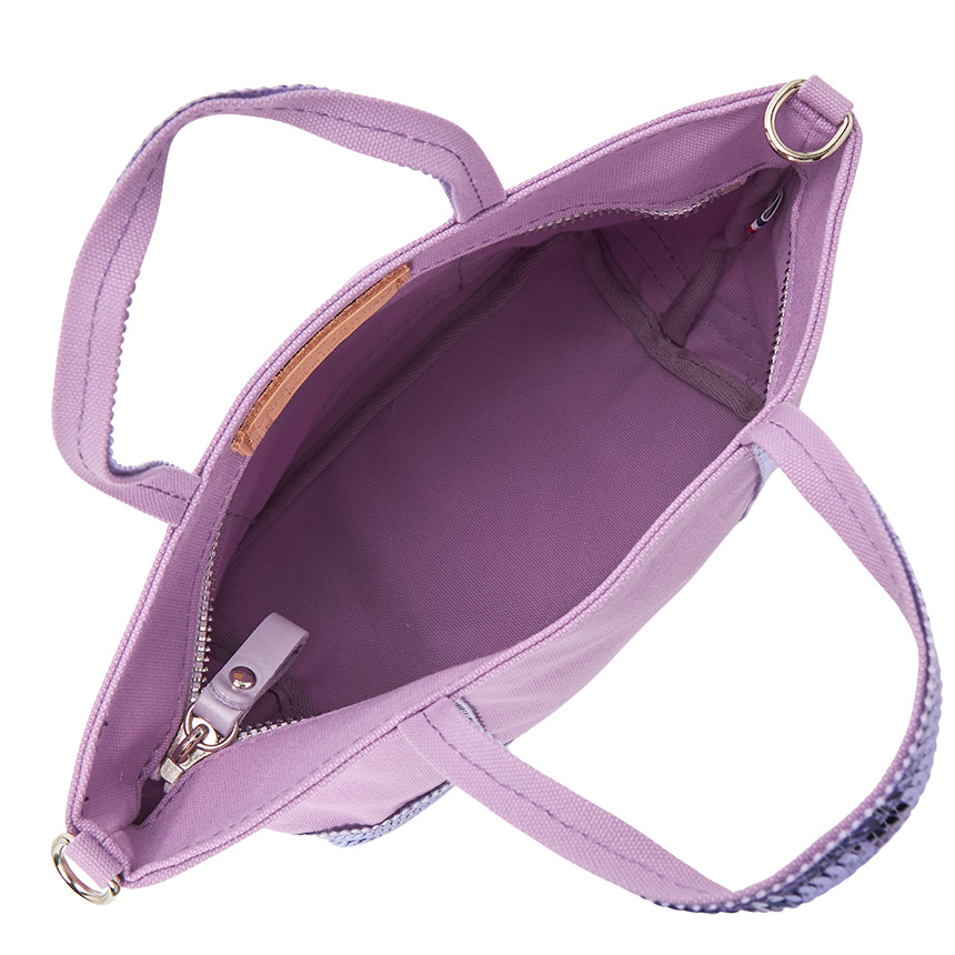 Vanessa Bruno Sequined Shoulder Bag In Purple
