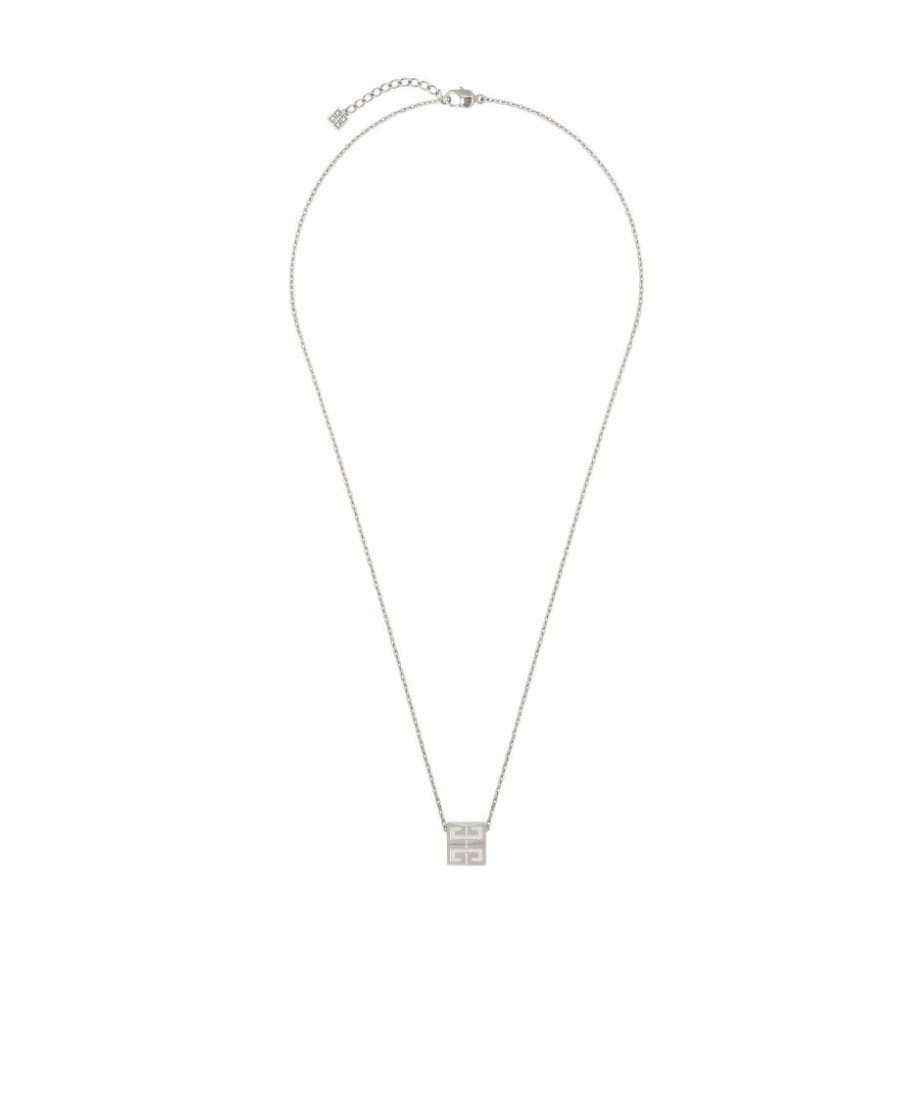 Givenchy Silver 4g Necklace In White
