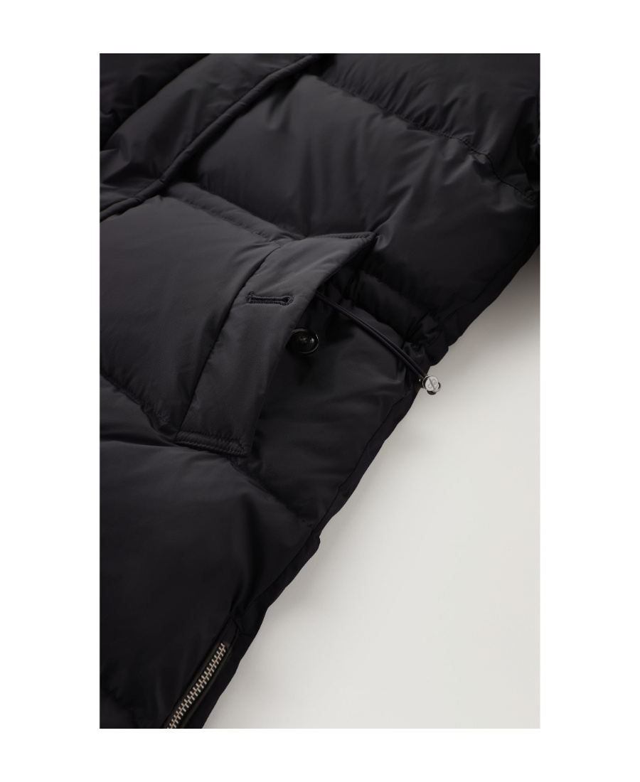 Shop Woolrich Hooded Puffer Coat In Black