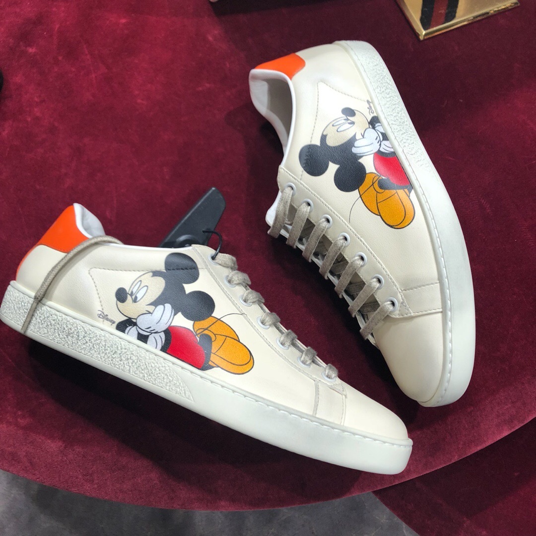 GUCCI X DISNEY MICKEY MOUSE ACE LOW-TOP SNEAKERS