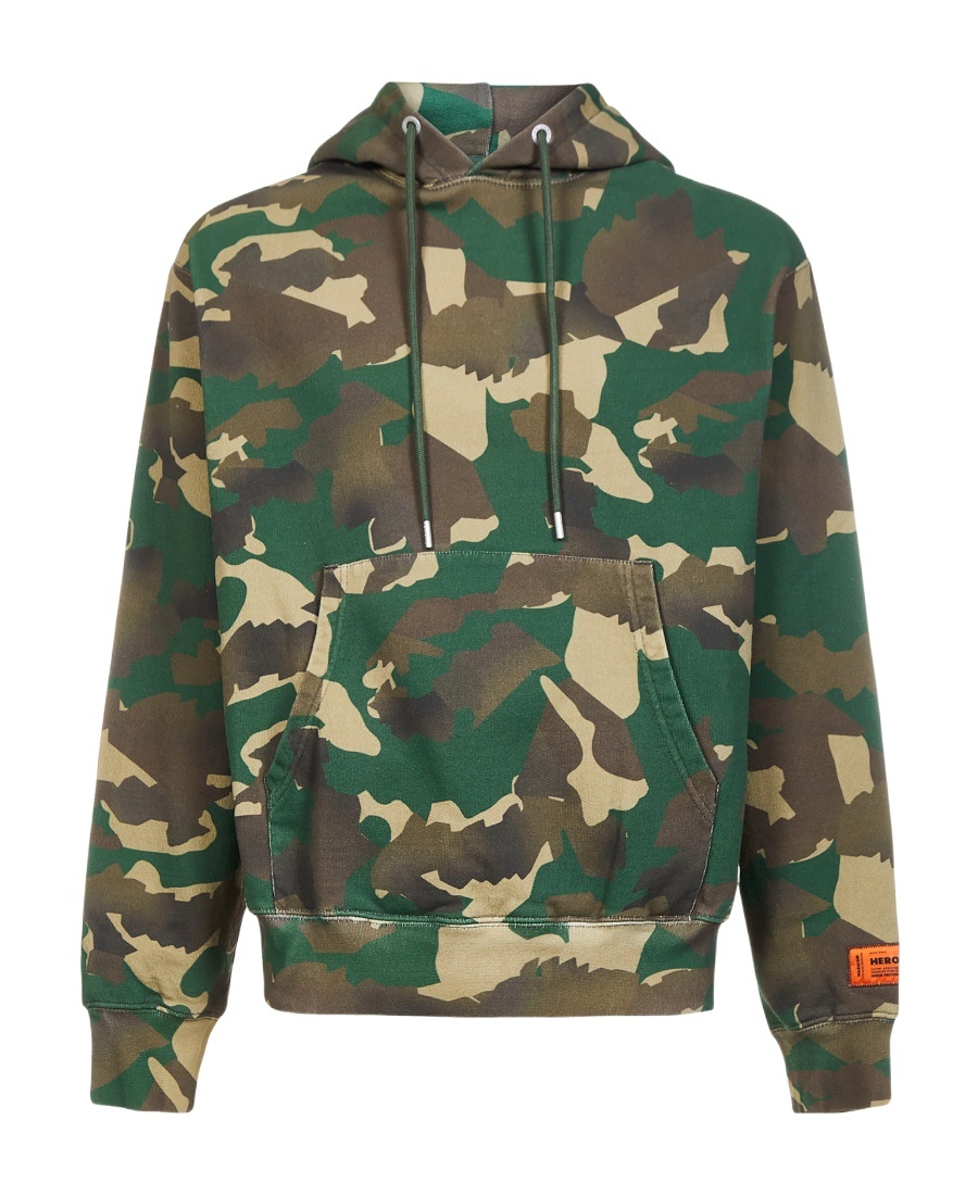 Shop Heron Preston Logo Pullover Sweater In Green