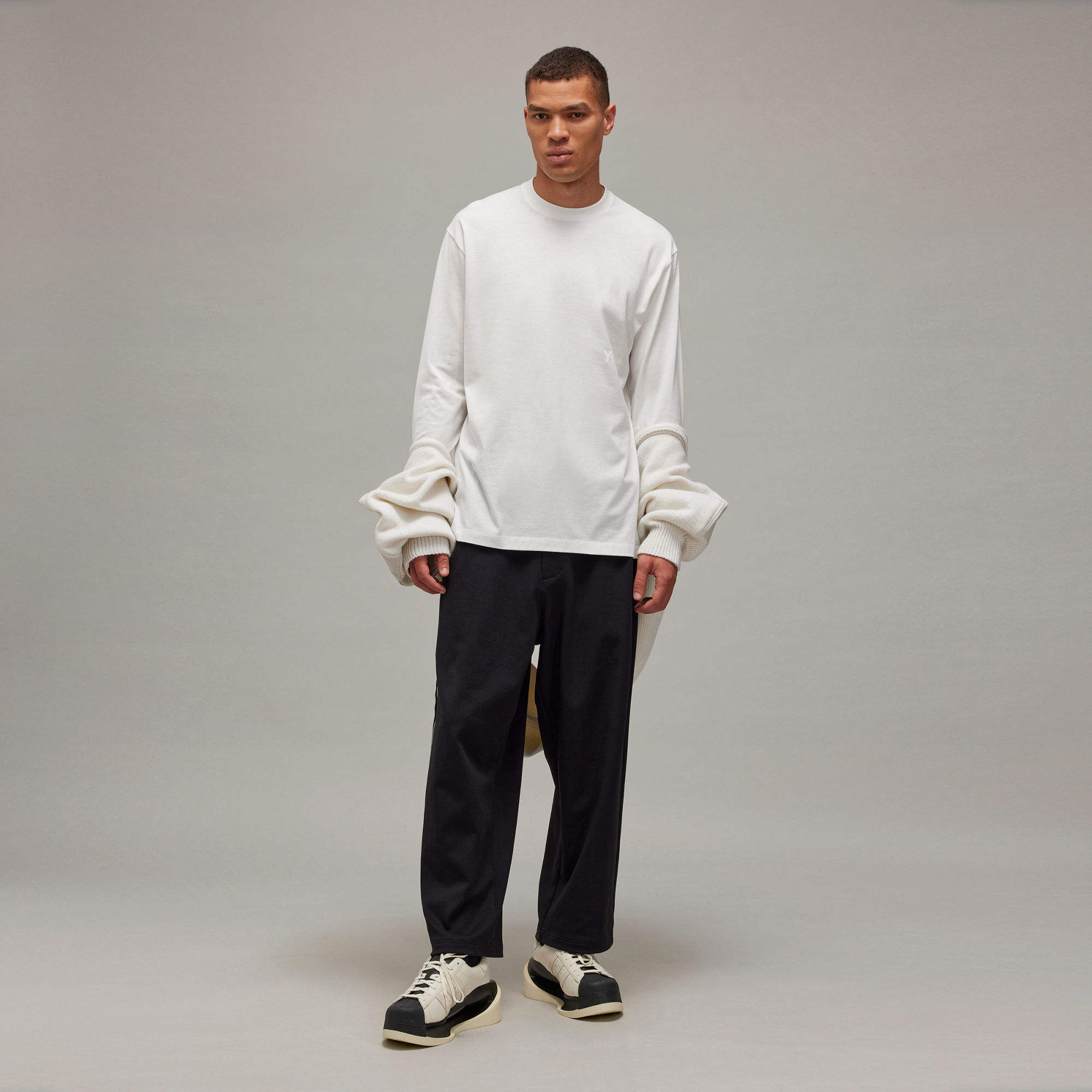 Y-3 Long-sleeved T-shirt In White