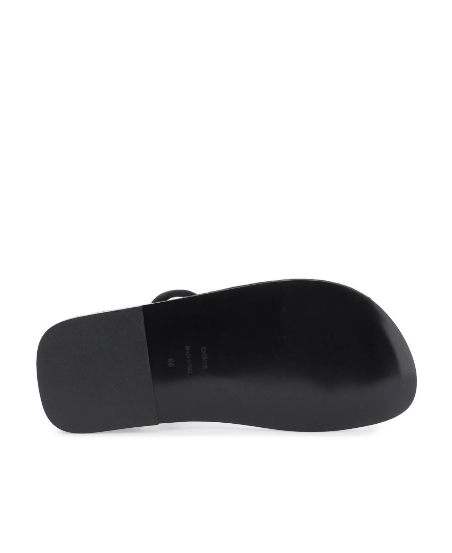 Totême Toteme Women The Minimalist Leather Sandals In Black