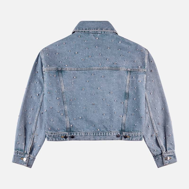 Hogan Denim Jacket Light Blue In Blue