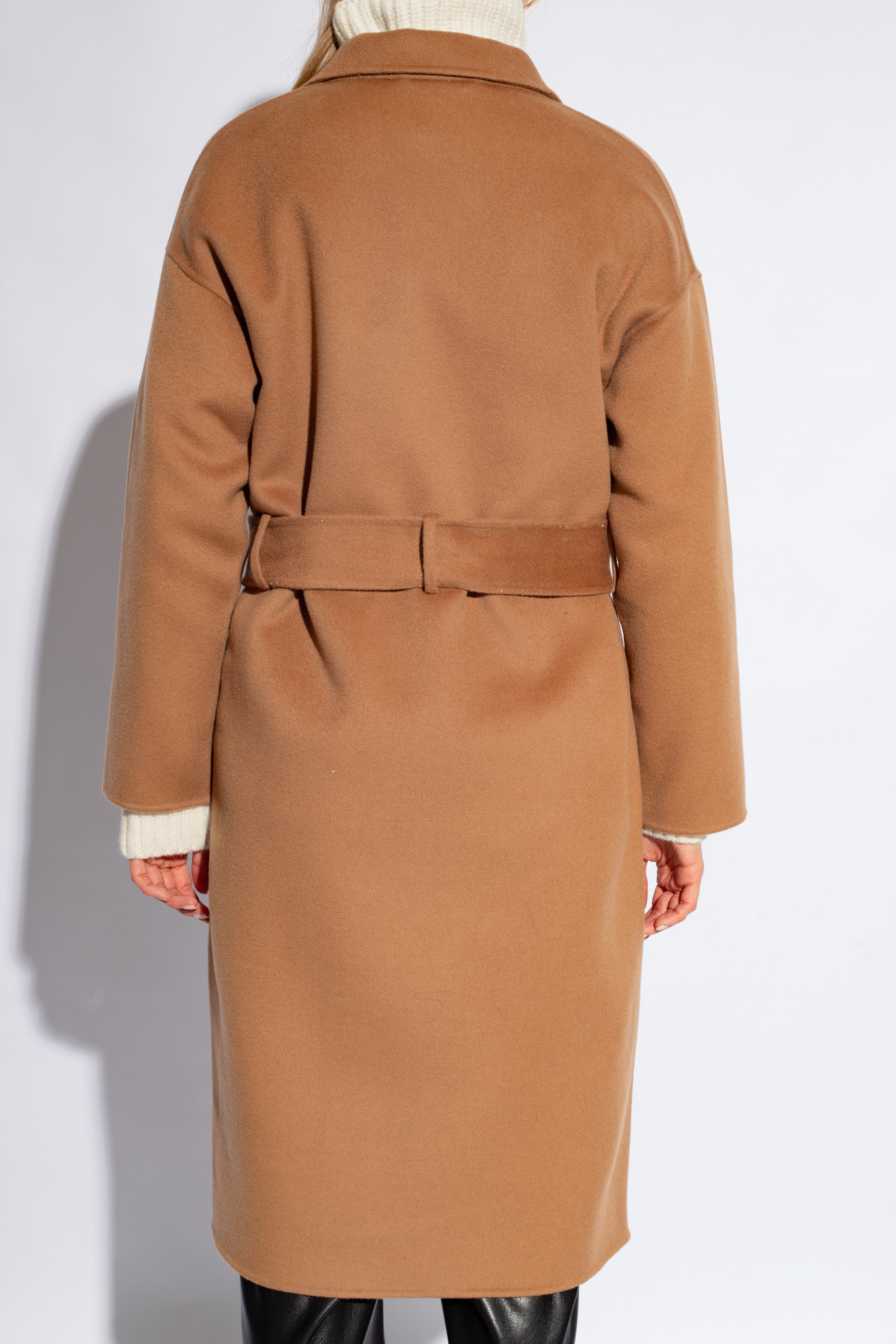 ANINE BING DYLAN BELTED DOUBLE-BREASTED COAT