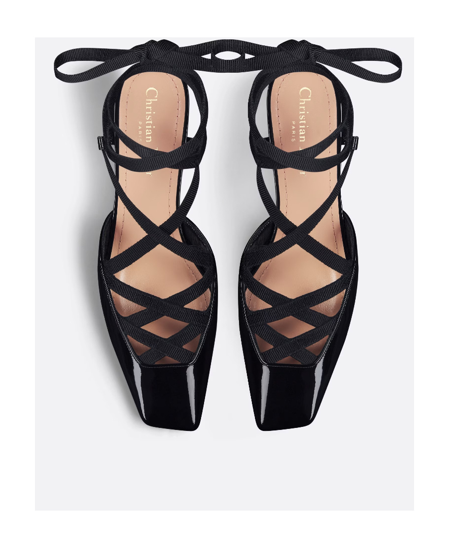 Dior D-envol Laced Pump In Black