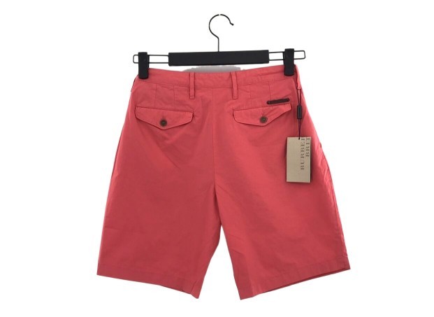 Burberry Logo Shorts In Red