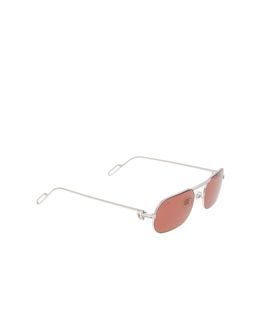 Cartier Tinted Square Sunglasses In Pink