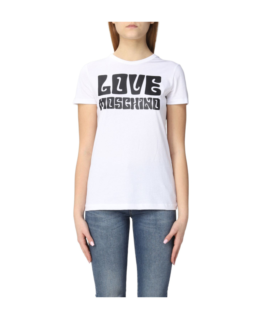 Moschino Logo Short-sleeved T-shirt In White