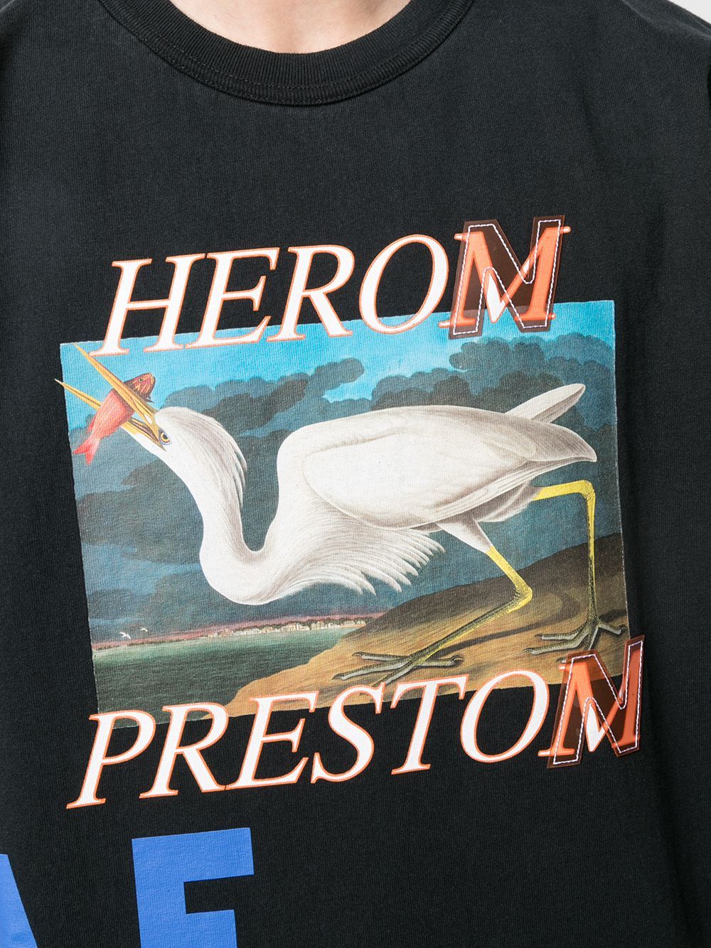 Heron Preston Graphic-print Crew-neck T-shirt In Black