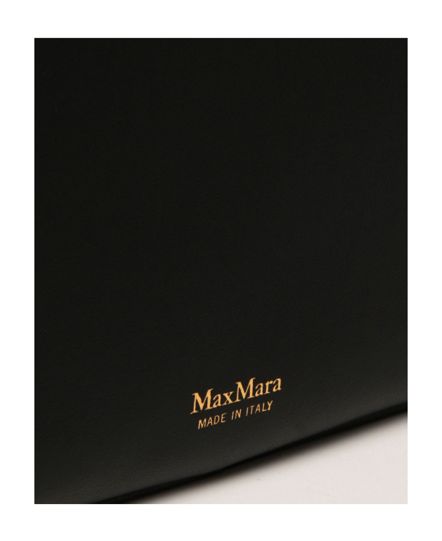 Max Mara Black Logo Satchel In Black