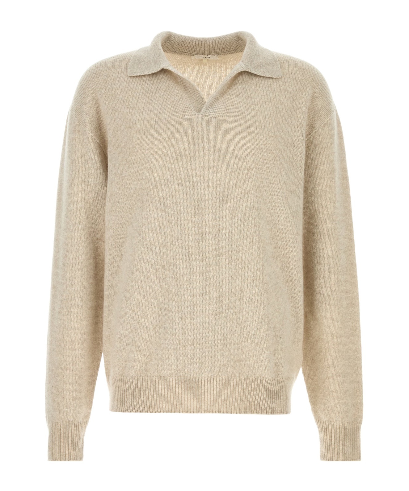 The Row Polo Leach In Cashmere Sabbia  Uomo In Brown