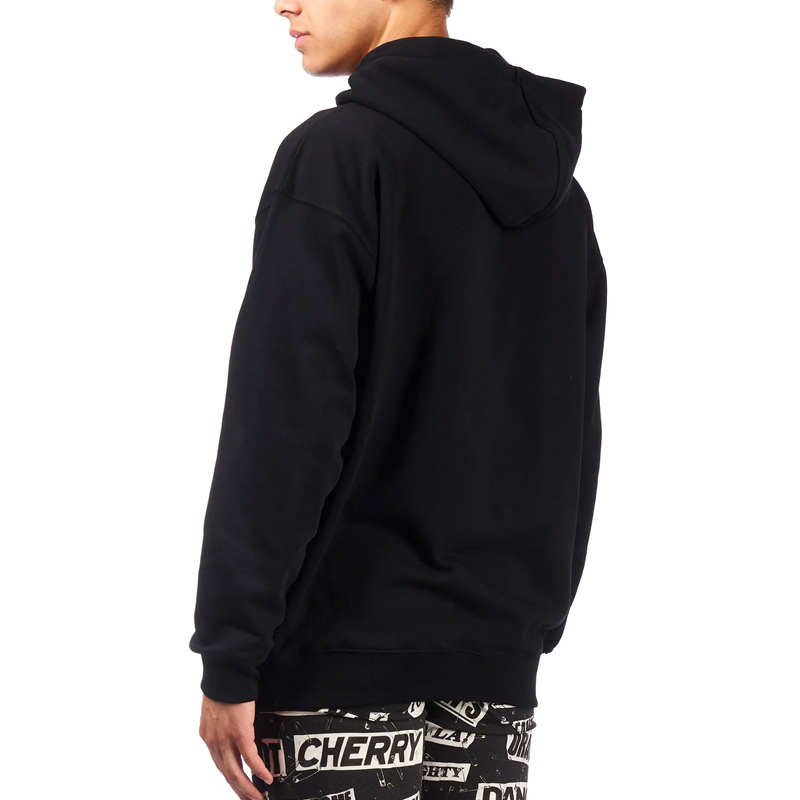 Moschino Man Sweatshirt Black Size 42 Organic Cotton In Black