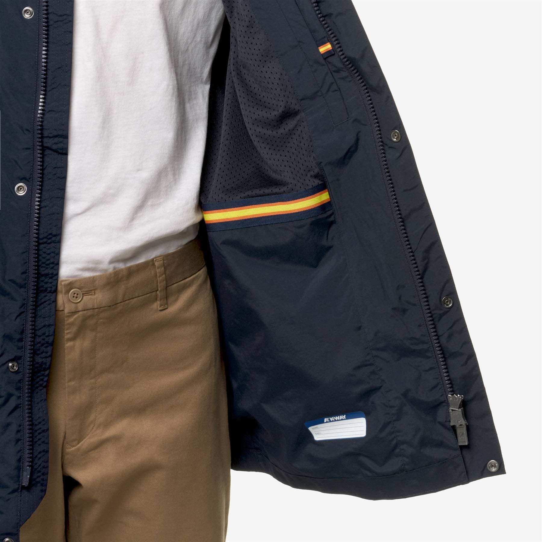 K-way Benny Warm Ottoman Jacket In Blue