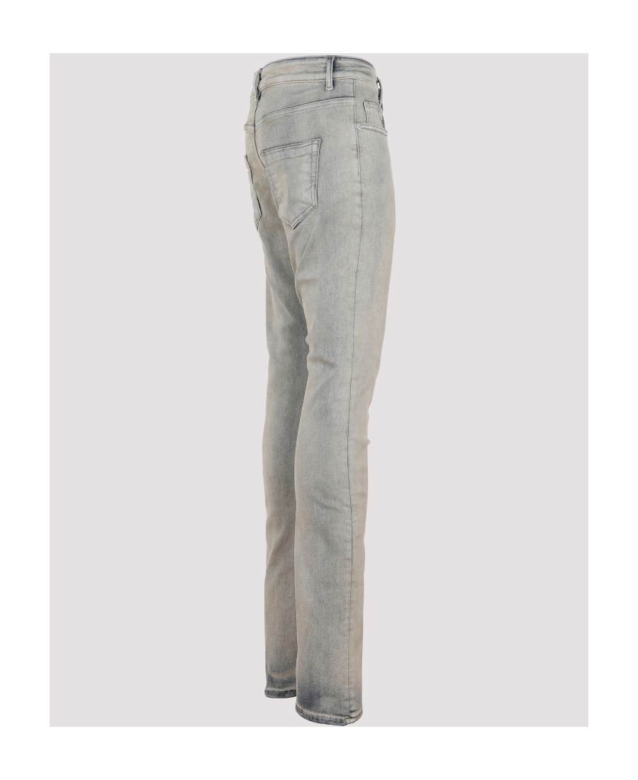 Rick Owens Drkshdw Slim-cut Cotton Jeans In Gray