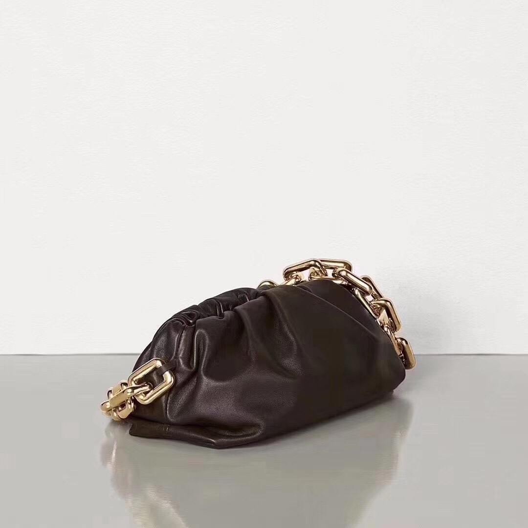 Bottega Veneta The Chain Pouch Shoulder Bag In Brown