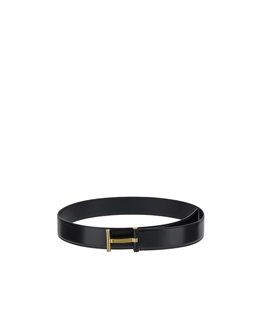 Tom Ford Logo-buckle Belt In Black