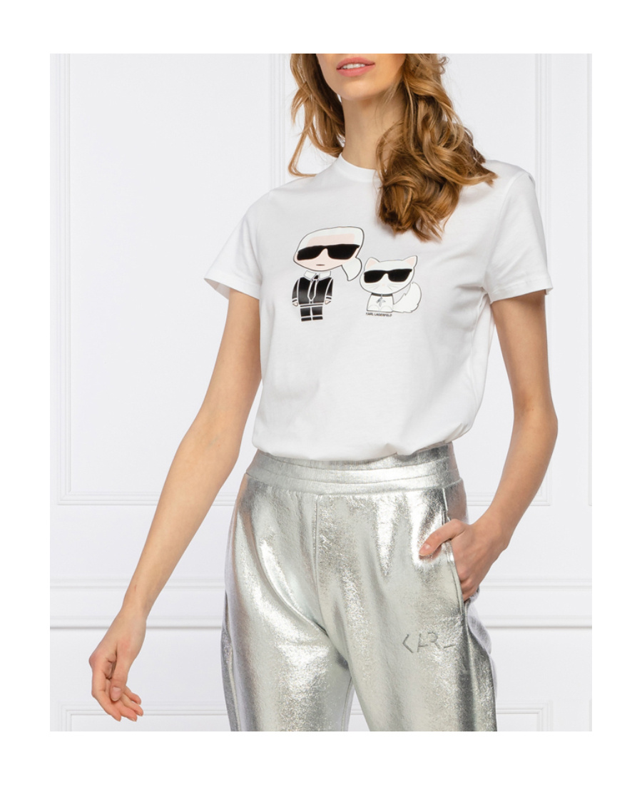 Karl Lagerfeld Print T-shirt In White