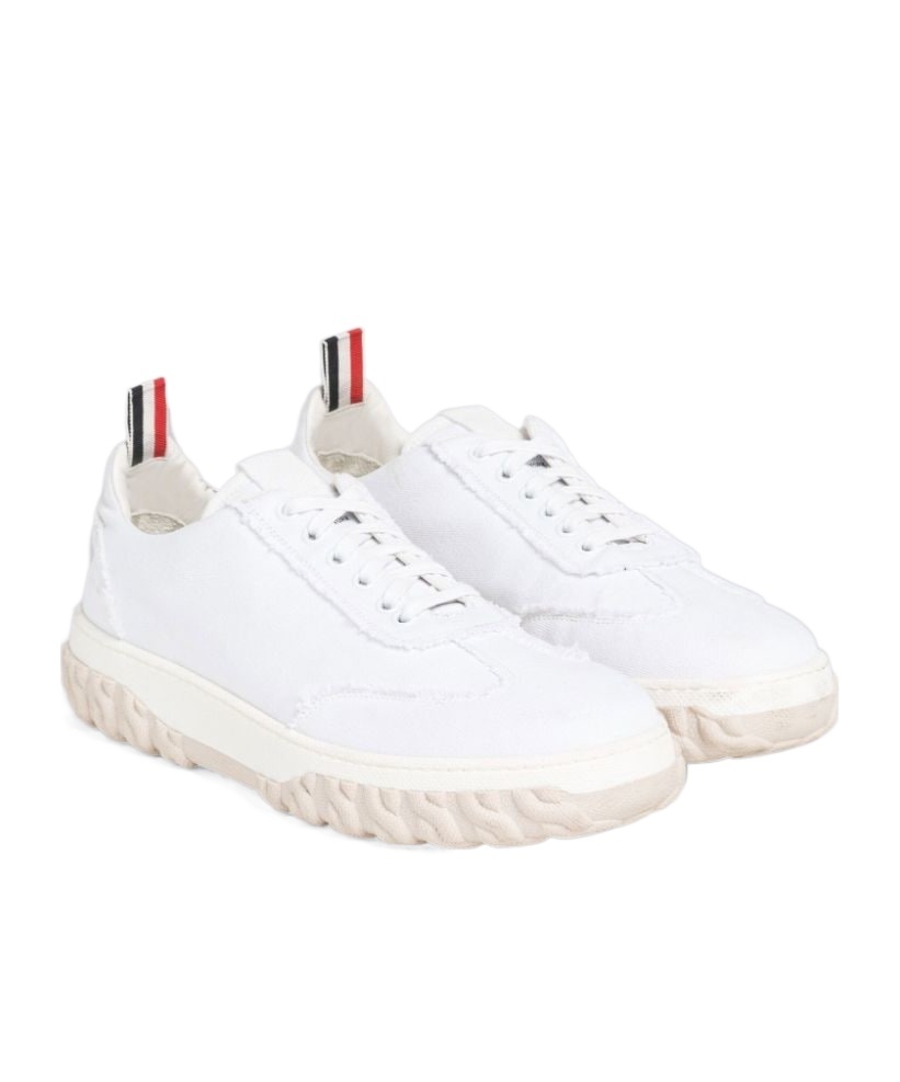 Thom Browne Field Low-top Sneakers In White